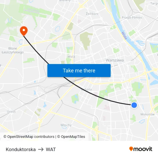 Konduktorska to WAT map