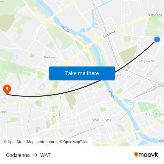 Codzienna to WAT map