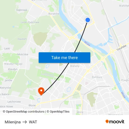 Milenijna to WAT map