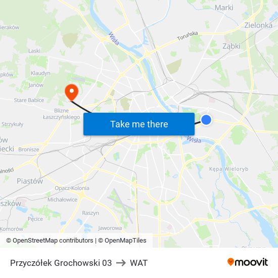 Przyczółek Grochowski to WAT map