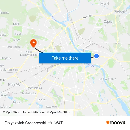 Przyczółek Grochowski to WAT map