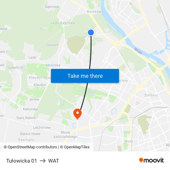 Tułowicka 01 to WAT map
