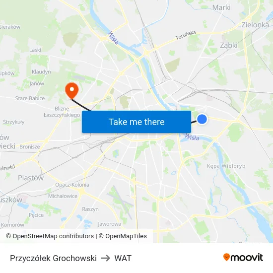 Przyczółek Grochowski to WAT map