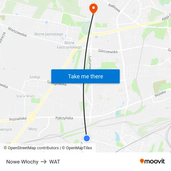 Nowe Włochy to WAT map