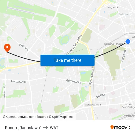Rondo „Radosława” to WAT map