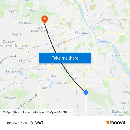 Łagiewnicka to WAT map