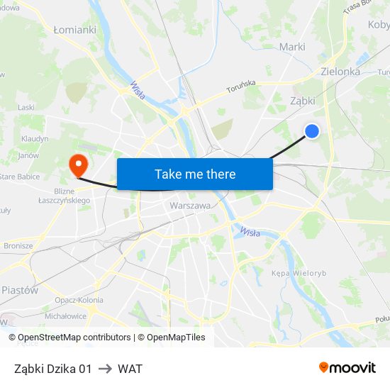 Ząbki Dzika 01 to WAT map