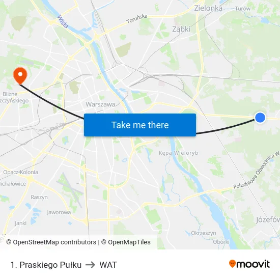 1. Praskiego Pułku to WAT map