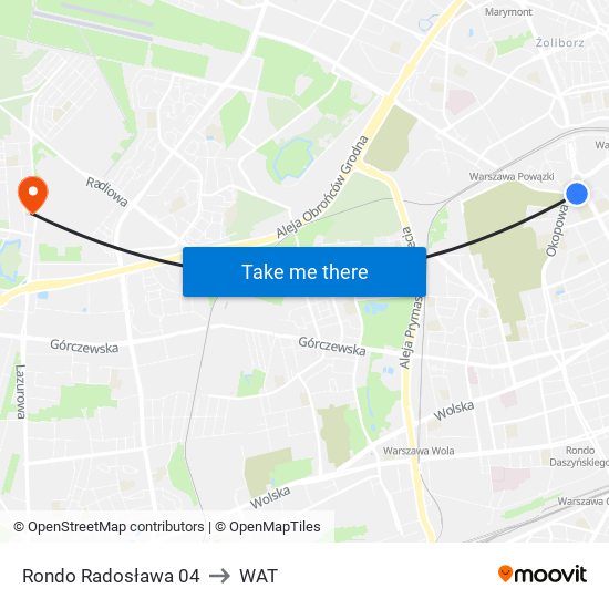Rondo Radosława 04 to WAT map