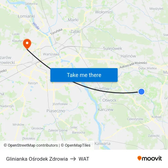 Glinianka Ośrodek Zdrowia to WAT map
