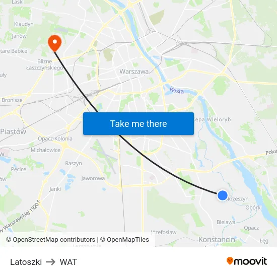 Latoszki to WAT map
