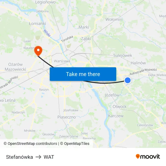 Stefanówka to WAT map