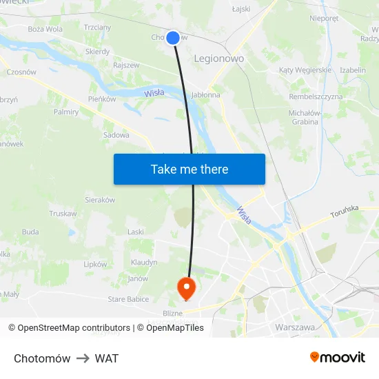 Chotomów to WAT map