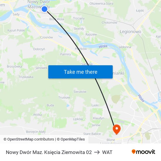 Nowy Dwór Maz. Księcia Ziemowita 02 to WAT map