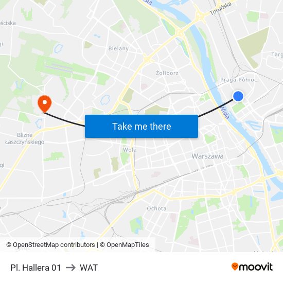 Pl. Hallera 01 to WAT map