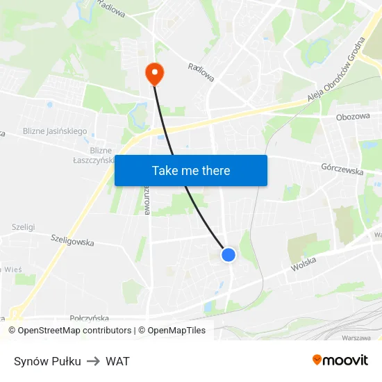 Synów Pułku to WAT map