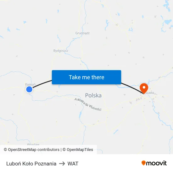 Luboń Koło Poznania to WAT map