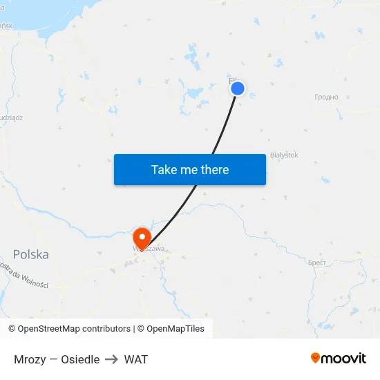 Mrozy — Osiedle to WAT map