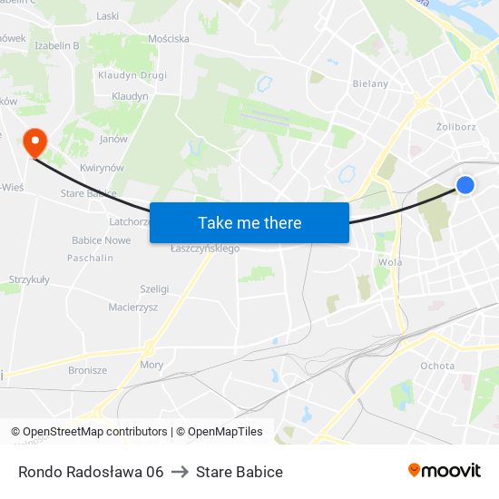 Rondo „Radosława” to Stare Babice map