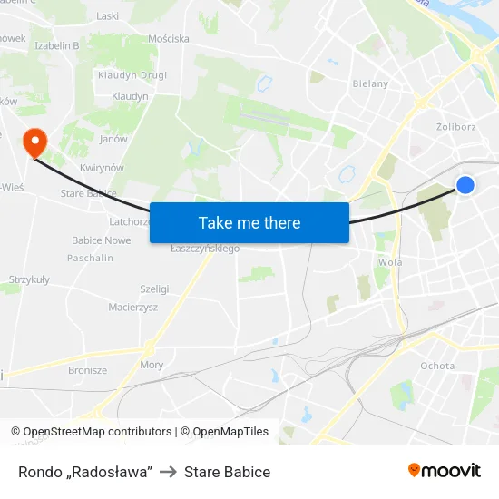 Rondo „Radosława” to Stare Babice map