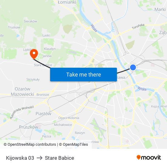 Kijowska 03 to Stare Babice map