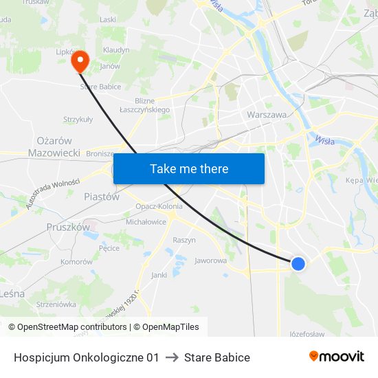 Hospicjum Onkologiczne to Stare Babice map