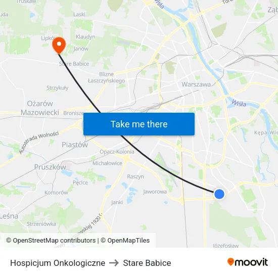 Hospicjum Onkologiczne to Stare Babice map