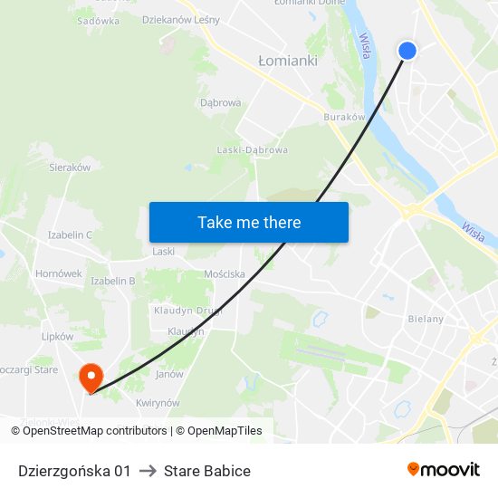 Dzierzgońska 01 to Stare Babice map