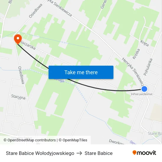Stare Babice Wołodyjowskiego to Stare Babice map
