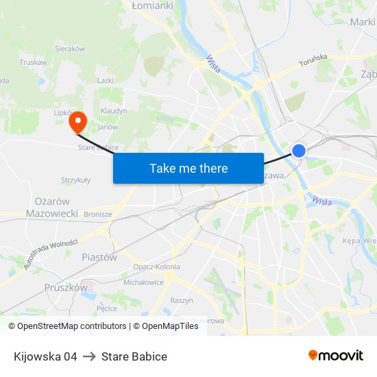 Kijowska 04 to Stare Babice map