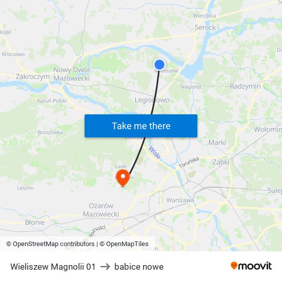 Wieliszew Magnolii 01 to babice nowe map