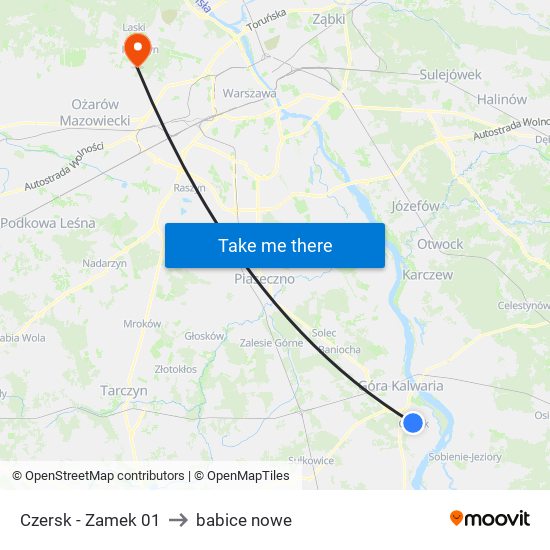 Czersk - Zamek 01 to babice nowe map