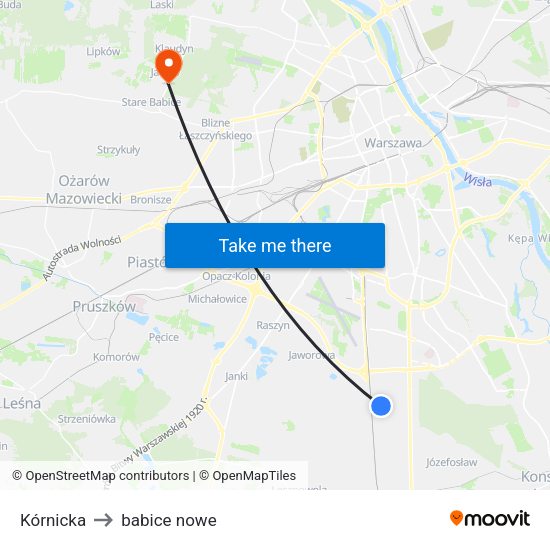 Kórnicka to babice nowe map