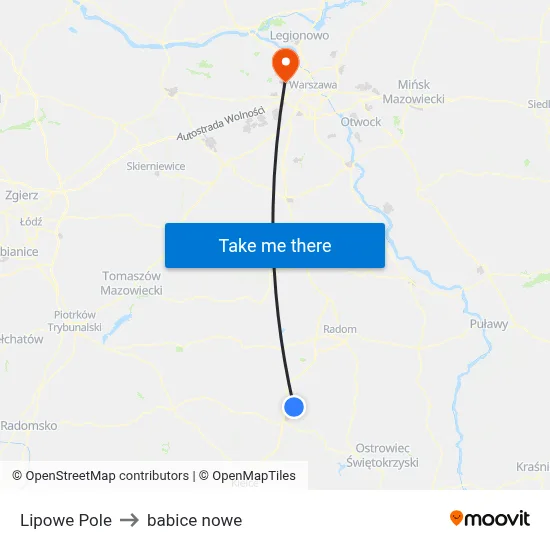 Lipowe Pole to babice nowe map