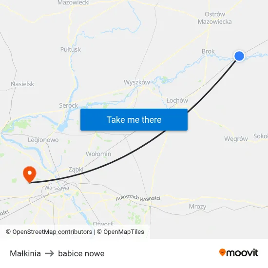 Małkinia to babice nowe map