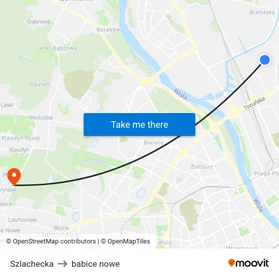 Szlachecka to babice nowe map
