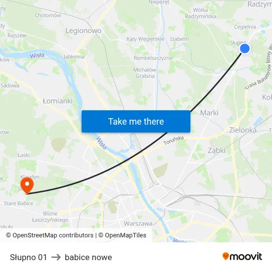 Słupno 01 to babice nowe map
