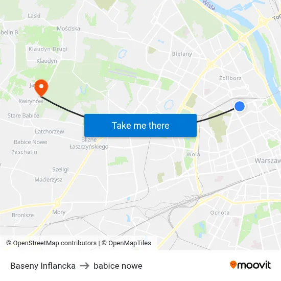 Baseny Inflancka to babice nowe map