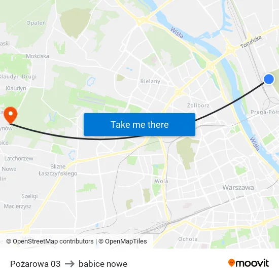 Pożarowa to babice nowe map