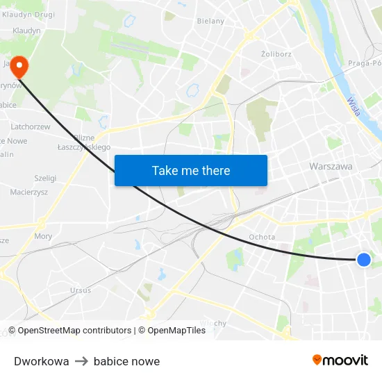 Dworkowa to babice nowe map