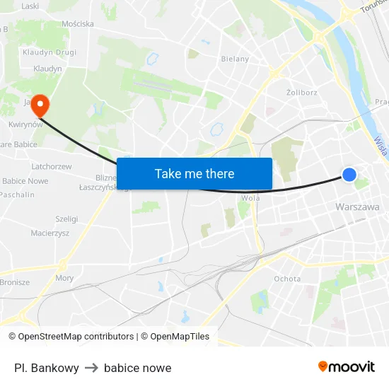 Pl. Bankowy to babice nowe map