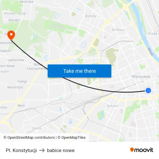 Pl. Konstytucji to babice nowe map