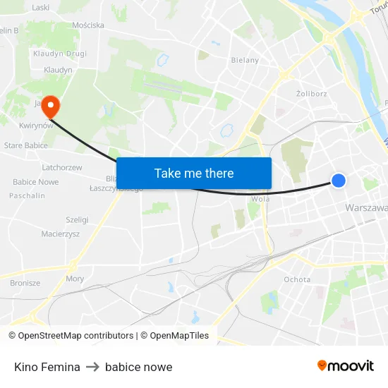 Kino Femina to babice nowe map