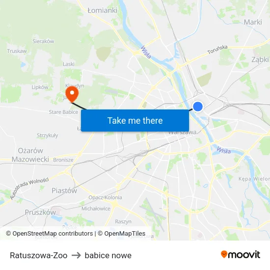 Ratuszowa - Zoo to babice nowe map
