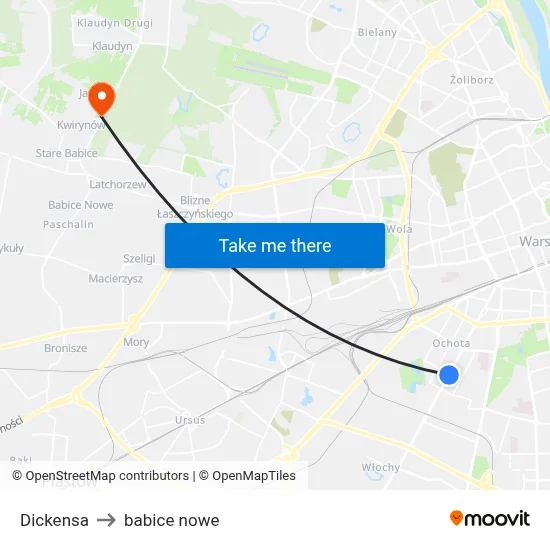 Dickensa to babice nowe map