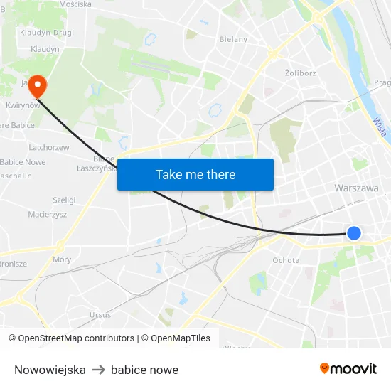 Nowowiejska to babice nowe map
