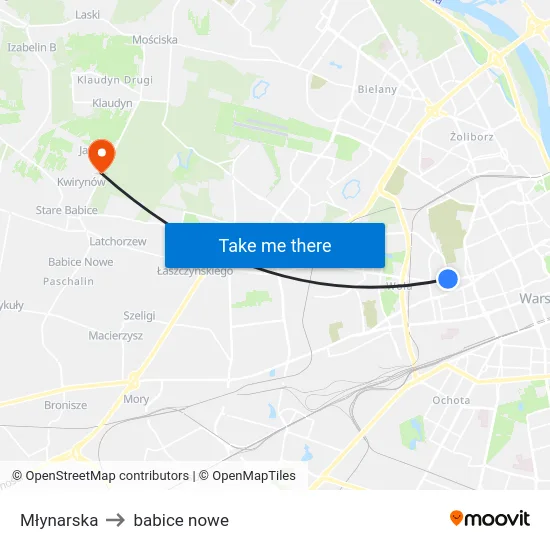 Młynarska to babice nowe map