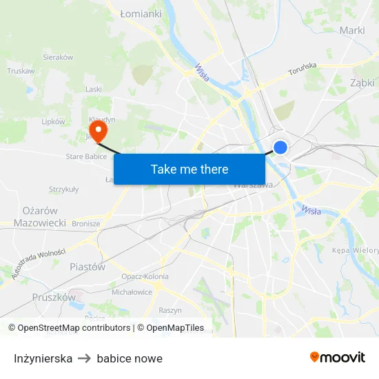 Inżynierska to babice nowe map