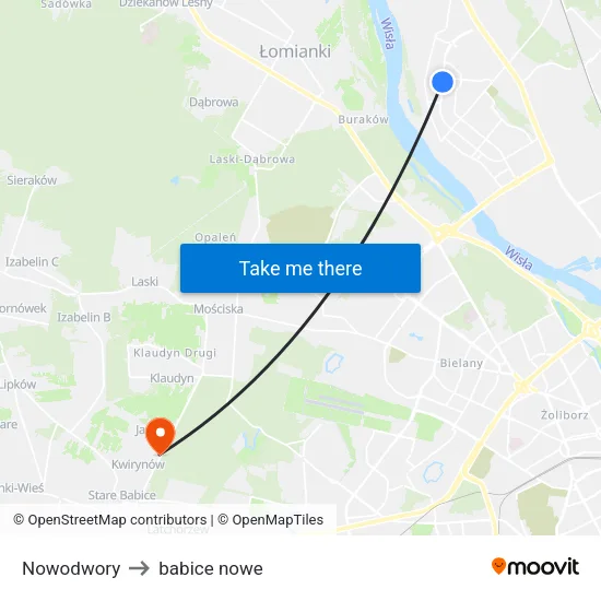 Nowodwory to babice nowe map
