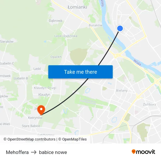 Mehoffera to babice nowe map